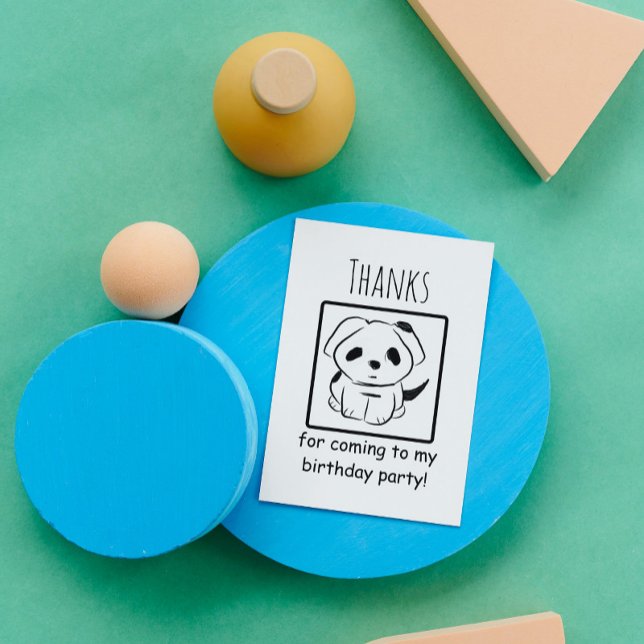 Cartão De Agradecimento Obrigados Para Chegar À Minha Festa de aniversário (Criador carregado)