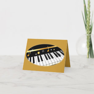 Cartão De Agradecimento Obrigados para chegar ao meu considerando Piano