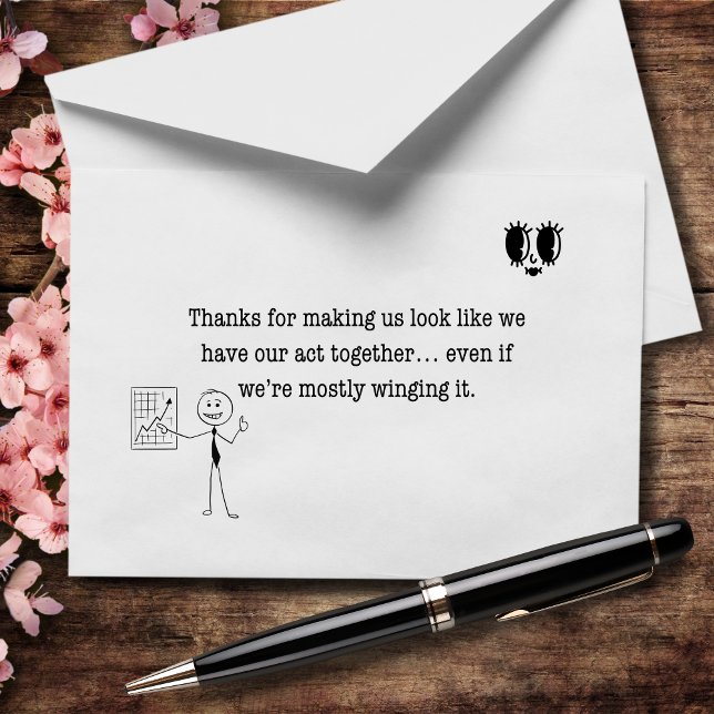 Cartão De Agradecimento Obrigados para Fazeres que nos parecem competentes (Criador carregado)