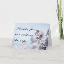 Obrigados para não chamar a polícia