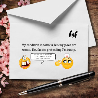 Cartão De Agradecimento Obrigados para rir de minhas Piadas terríveis