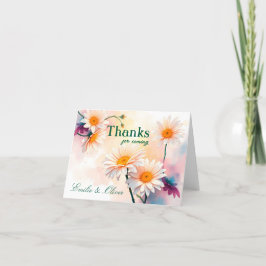 Cartão De Agradecimento Obrigados para vir e seu nome