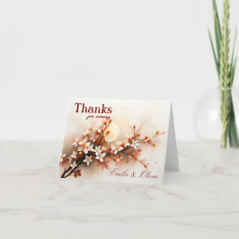 Cartão De Agradecimento Obrigados para vir e seu nome