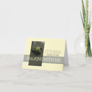 Cartão De Agradecimento Obrigados primo por me derrubar Aisle