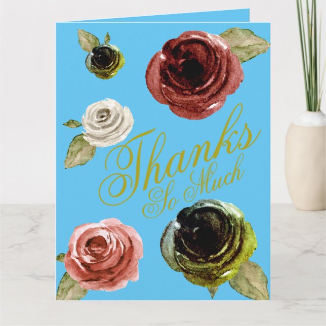 Cartão De Agradecimento Obrigados Tanto (Frente)