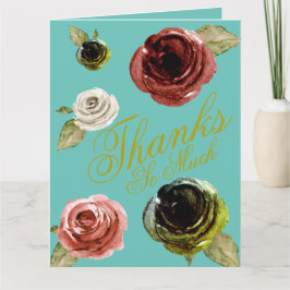 Cartão De Agradecimento Obrigados Tanto