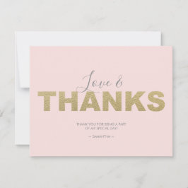 Cartão De Agradecimento Obrigados XOXO Obrigado