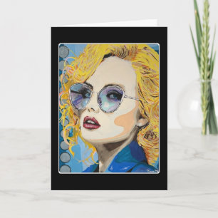 Cartão De Agradecimento 'Ocean Eyes' Pintura em um