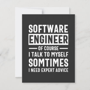 Cartão De Agradecimento Oferta engraçada de Engenheiro de software de prog