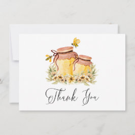 Cartão de Agradecimento Oh Babee Abelha Aquarela P