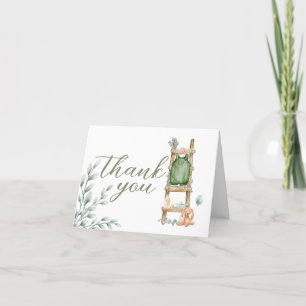 Cartão De Agradecimento Oh Baby Boho Eucalyptus Chá de fraldas