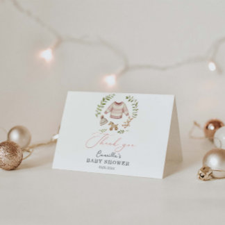 Cartão De Agradecimento Oh Girl Boho Nursery Girl Vintage