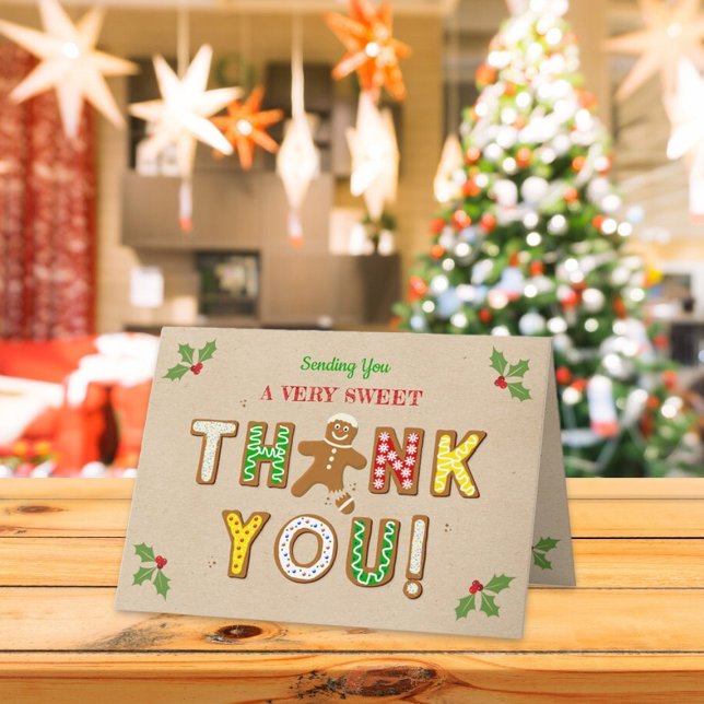 Cartão De Agradecimento Oh, Snap! Chá de fraldas de Cookie Gingerbird (Criador carregado)