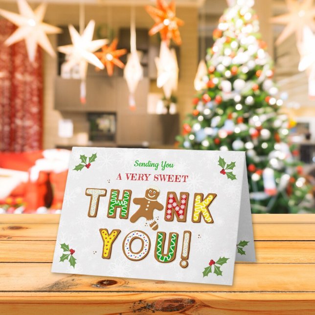 Cartão De Agradecimento Oh, Snap! Chá de fraldas de Cookie Gingerbird (Criador carregado)