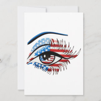 Cartão De Agradecimento Olho de bandeira americano, Clipe de Sublimação Pa