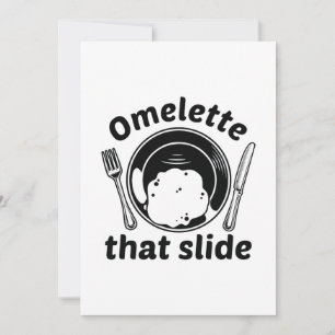 Cartão De Agradecimento Omelete Que Desliza