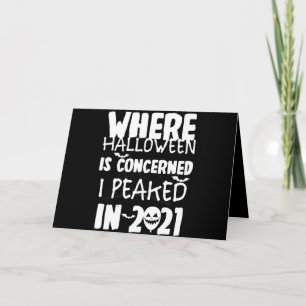 Cartão De Agradecimento Onde o Halloween é Concerne, eu Atingi o Pico em 2