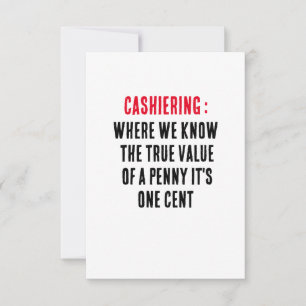 Cartão De Agradecimento Onde sabemos o verdadeiro valor de um centavo