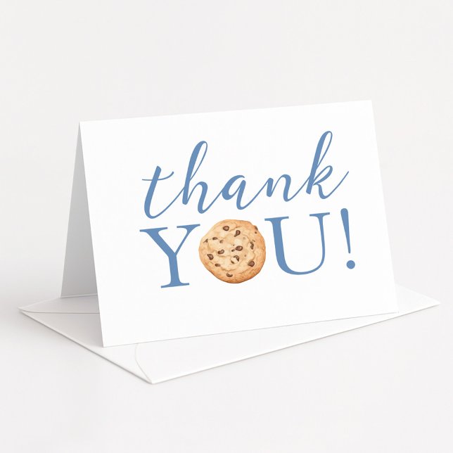 Cartão De Agradecimento One Tough Cookie 1st Birthday Thank You Card  (Criador carregado)