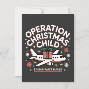 Cartão De Agradecimento Operação Criança de Natal Bolsa do Samaritano