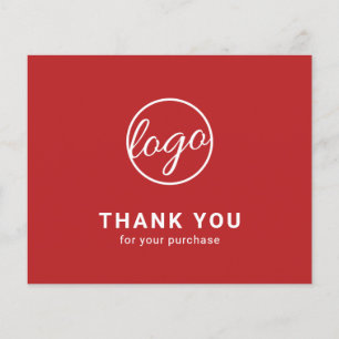 Cartão de Agradecimento Orçamento Logotipo Persona