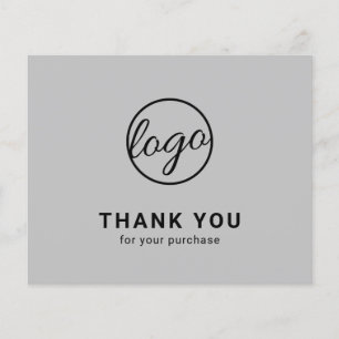 Cartão de Agradecimento Orçamento Logotipo Persona