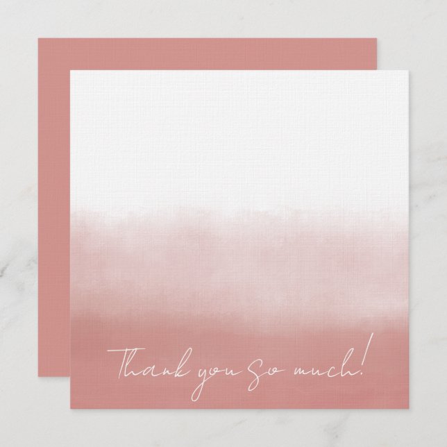 Cartão De Agradecimento Orchid Watercolor (Frente/Verso)