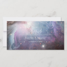 Cartão De Agradecimento Orgânico branco favor retro nebulosa de órion EDIT