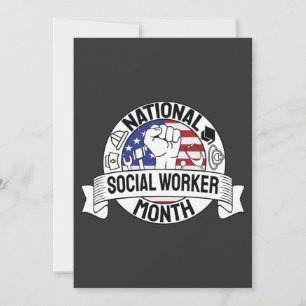 Cartão De Agradecimento Orgulhosa Motivação do Trabalhador Social Nacion