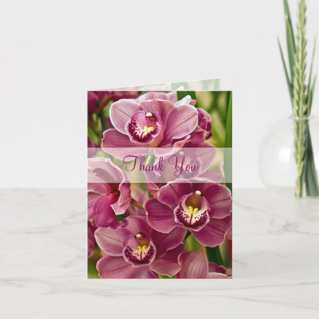 Cartão de Agradecimento Orquídea (Frente)