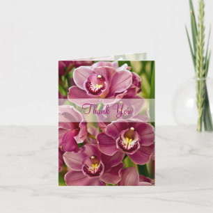 Cartão de Agradecimento Orquídea