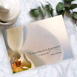 Cartão De Agradecimento Orquídea Elegância Obrigado pela sua nota de simpa