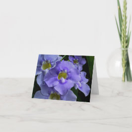 Cartão De Agradecimento Orquídeas Roxas