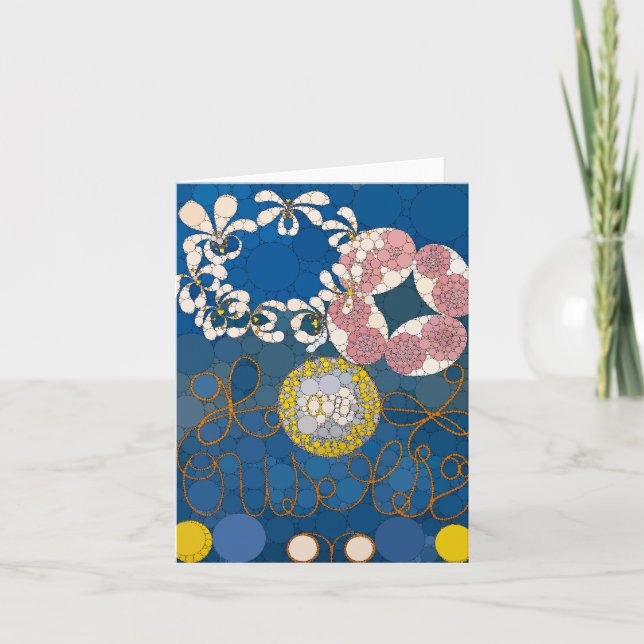 Cartão De Agradecimento Os Dez Maiores, No.1, Pontos, Após Hilma af Klint (Frente)