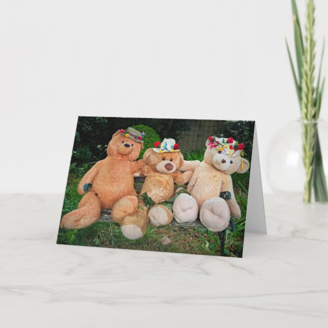 Cartão De Agradecimento Os Três Ursos (Frente)