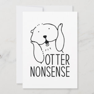Cartão De Agradecimento Otter Nonsense