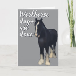 Cartão De Agradecimento Out to Pasture Retirement Card