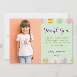 Cartão De Agradecimento Ovos Verdes Pastel Fofo Aniversário Infantil Foto