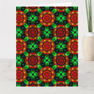 Cartão De Agradecimento Padrão Abstrato Floral Moderno Boho Elegante #504