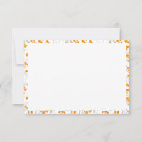 Padrão botânico floral laranja