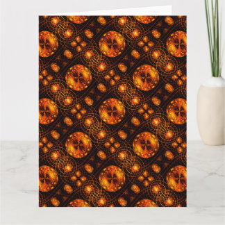 Cartão De Agradecimento Padrão de Arte Abstrata Boho Moderno Elegante Dour