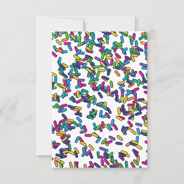 Cartão De Agradecimento Padrão de borrifadas espalhadas (Frente)