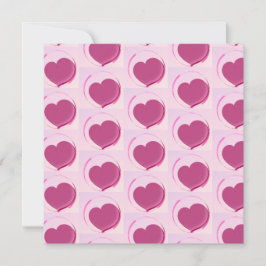 Cartão De Agradecimento Padrão fofo de corações!!