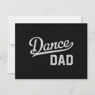 Cartão De Agradecimento Pai da Dança Orgulhoso Pai Dançarino