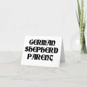 Cartão De Agradecimento pai do german shepherd