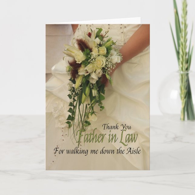 Cartão De Agradecimento Pai em Obrigados de Direito por me derrubar Aisle (Frente)