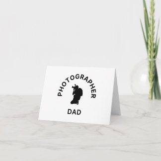 Cartão De Agradecimento Pai Fotógrafo