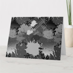 Cartão De Agradecimento Paint Splash Patterno 2