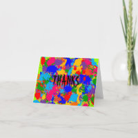 Paint Splatter Obrigado