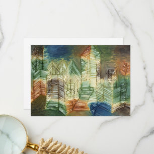 Cartão De Agradecimento Paisagem alemã por Paul Klee